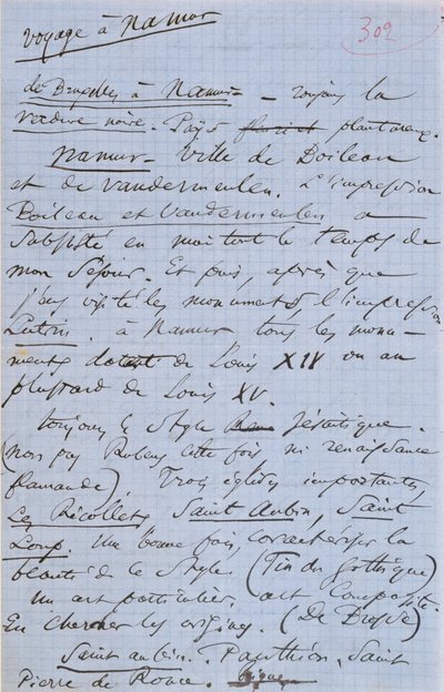 Pagina 302 del pamphlet di Baudelaire 