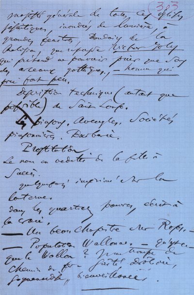 Pagina 303 del pamphlet di Baudelaire 