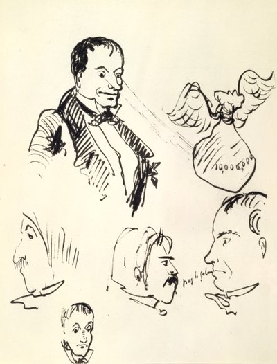 Autoritratto, c1850-1867 da Charles Pierre Baudelaire