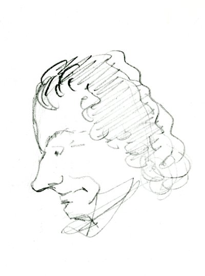 Autoritratto, c. 1843 da Charles Pierre Baudelaire