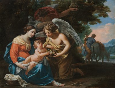 Riposo durante la fuga in Egitto, c. 1640 da Charles Poërson