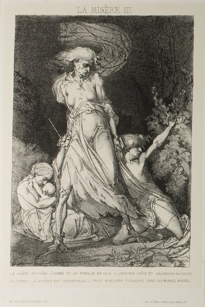 Piastra tre di Misery da Charles Rambert