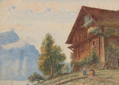 Chalet con figure da Charles Reginald Aston