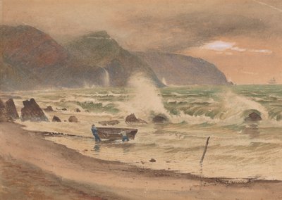 Paesaggio con Due Uomini e una Barca da Charles Reginald Aston
