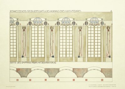 Sala di Ricevimento e Musica da Charles Rennie (after) Mackintosh