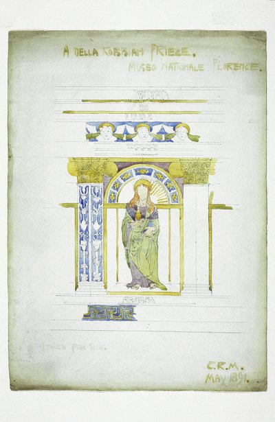 Fregio Della Robbian [sic], Museo Nazionale, Firenze, 1891 da Charles Rennie Mackintosh