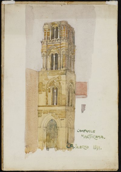Campanile Martorana, Palermo, 1891 da Charles Rennie Mackintosh