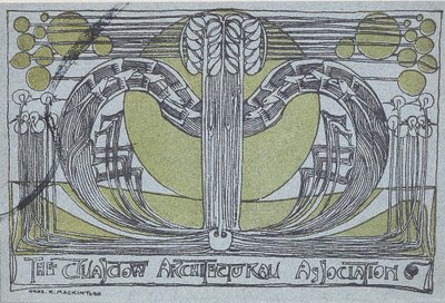 Programma della Conversazione per la Glasgow Architectural Association, 1894 da Charles Rennie Mackintosh