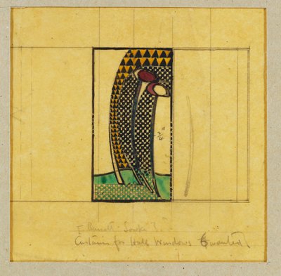 Progetto per tende per le finestre della sala, per W.J. Bassett-Lowke, 1916-17 da Charles Rennie Mackintosh