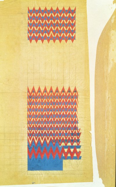 Design di tessuto, 1916 da Charles Rennie Mackintosh