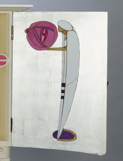 Figura in mantello e turbante arabo che tiene una lanterna da Charles Rennie Mackintosh