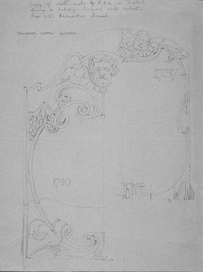 Lapidi, Chipping Camden, Gloucestershire da Charles Rennie Mackintosh