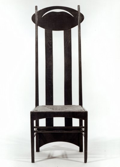 Sedia con schienale alto, c.1897 da Charles Rennie Mackintosh