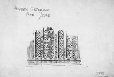 Stipite della porta del Duomo di Orvieto, 1891 da Charles Rennie Mackintosh