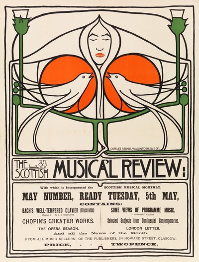 Scottish Musical Review da Charles Rennie Mackintosh