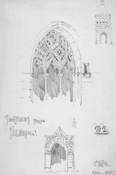 Schizzi da Palermo da Charles Rennie Mackintosh