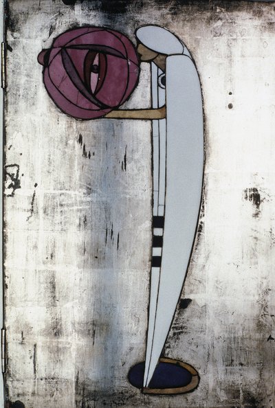 Armadio bianco progettato per la signora Rowat, 1902 da Charles Rennie Mackintosh
