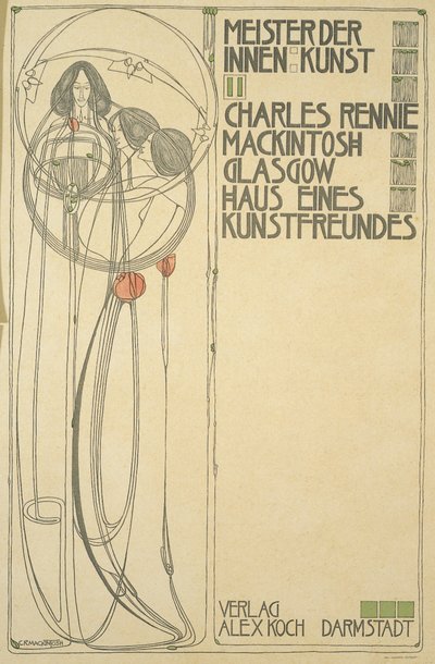 Pagina del titolo per Haus Eines Kunstfreundes (Meister der Innenkunst II), 1902 da Charles Rennie Mackintosh