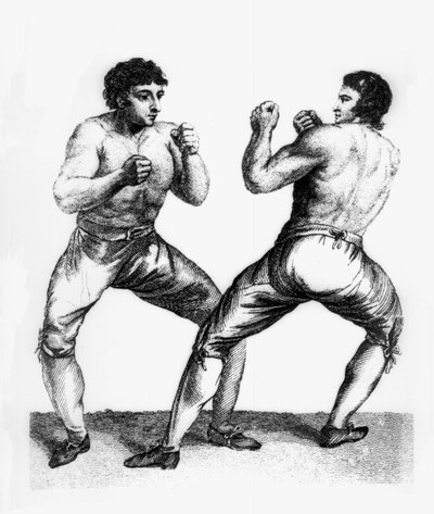 Incontro di boxe tra Daniel Mendoza e Richard Humphreys, 29 settembre 1790 da Charles Reuben Ryley