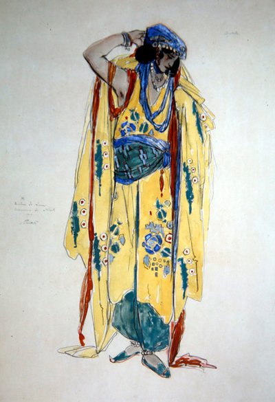Bozzetto di costume per Oulade, c.1920 da Charles Ricketts
