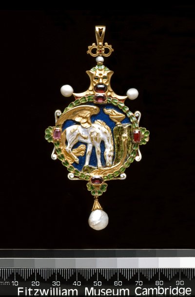 Pendente: Pegaso che beve dalla fontana di Ippocrene da Charles Ricketts