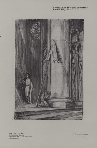 Scena nella Cattedrale di Reims da Santa Giovanna da Charles Ricketts