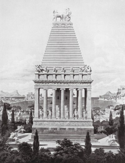 Il Mausoleo originale, c. 353 a.C. da Charles Robert (after) Cockerell