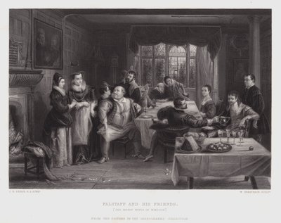 Falstaff e i Suoi Amici da Charles Robert (after) Leslie