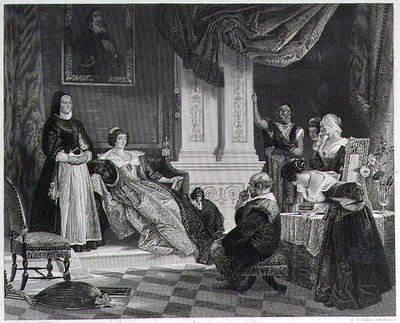 Sancho e la Duchessa (incisione) da Charles Robert (after) Leslie