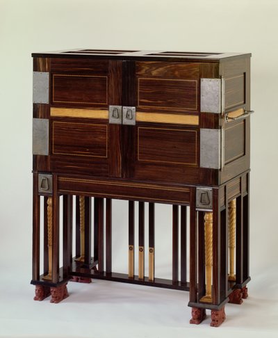 Scrivania, tavola a colori VI da C.R.Ashbee di Alan Crawford, Yale 1985 da Charles Robert Ashbee