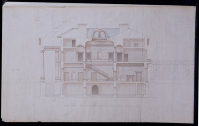 Progetti per Lough Crew House, County Meath, Irlanda, c.1825 da Charles Robert Cockerell