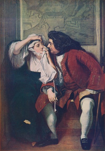 Una scena da Tristram Shandy Zio Toby e la vedova Wadman, 1829-30, c. 1915 da Charles Robert Leslie