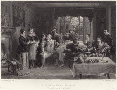 Falstaff e i suoi amici da Charles Robert Leslie