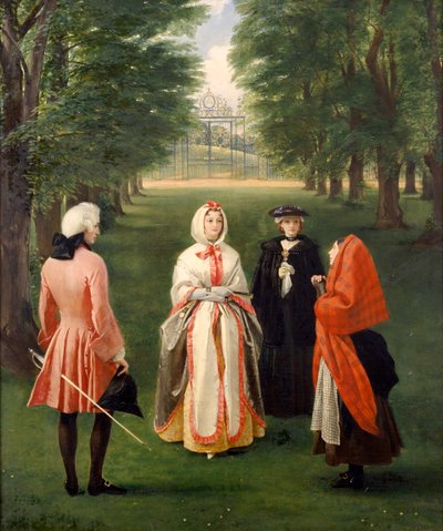 Jeanie Deans che supplica la Regina Carolina alla presenza del Duca di Argyll e Lady Suffolk da Charles Robert Leslie