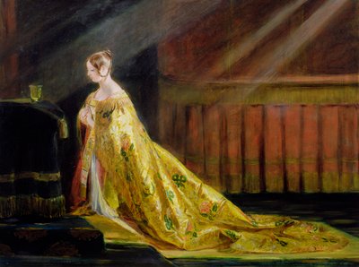 Regina Vittoria nel suo abito di incoronazione, 1838 da Charles Robert Leslie