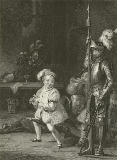 La sala del castello da Charles Robert Leslie