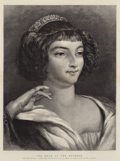 La testa della duchessa da Charles Robert Leslie