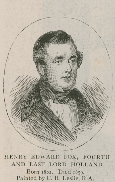 Il ritratto di famiglia - la biblioteca di Holland House da Charles Robert Leslie