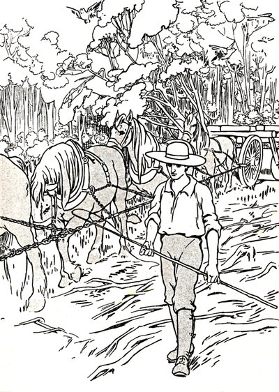 Un colono che sgombera la sua terra, 1912 da Charles Robinson