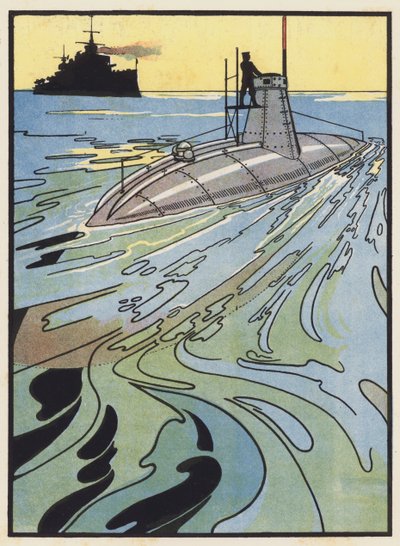 Un sottomarino che si prepara a immergersi da Charles Robinson