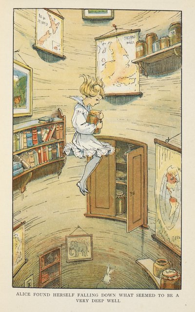 Alice si trovò a cadere in quello che sembrava essere un pozzo molto profondo da Charles Robinson