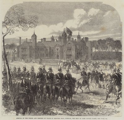 Arrivo del Principe e della Principessa del Galles a Melford Hall, Suffolk, la residenza di Lord Alfred Paget da Sir John Charles Robinson