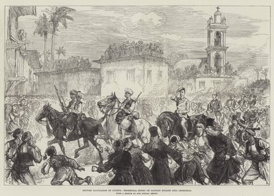Occupazione britannica di Cipro, ingresso trionfale del capitano Swaine a Levconico da Sir John Charles Robinson