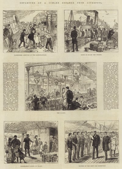 Partenza di un piroscafo Cunard da Liverpool da Sir John Charles Robinson