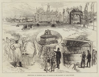 Festeggiamenti a Thoresby Hall, in onore della maggioranza di Lord Newark da Sir John Charles Robinson