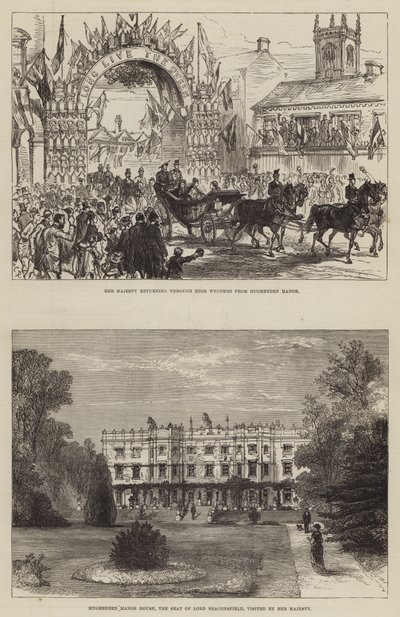 La visita di Sua Maestà a Hughenden da Sir John Charles Robinson
