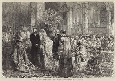 Matrimonio del Duca di Norfolk con Lady Flora Hastings, all