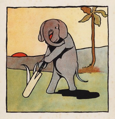 Nonsense: Elefante che gioca a cricket da Charles Robinson