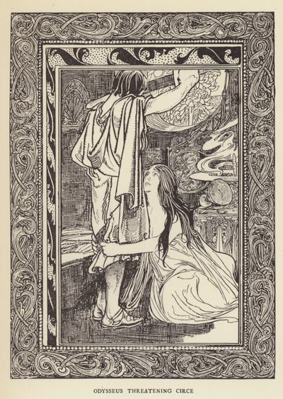 Odisseo minaccia Circe da Sir John Charles Robinson