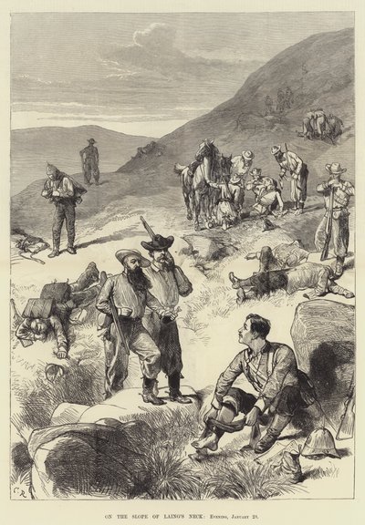 Sul pendio del collo di Laing, sera, 28 gennaio da Sir John Charles Robinson